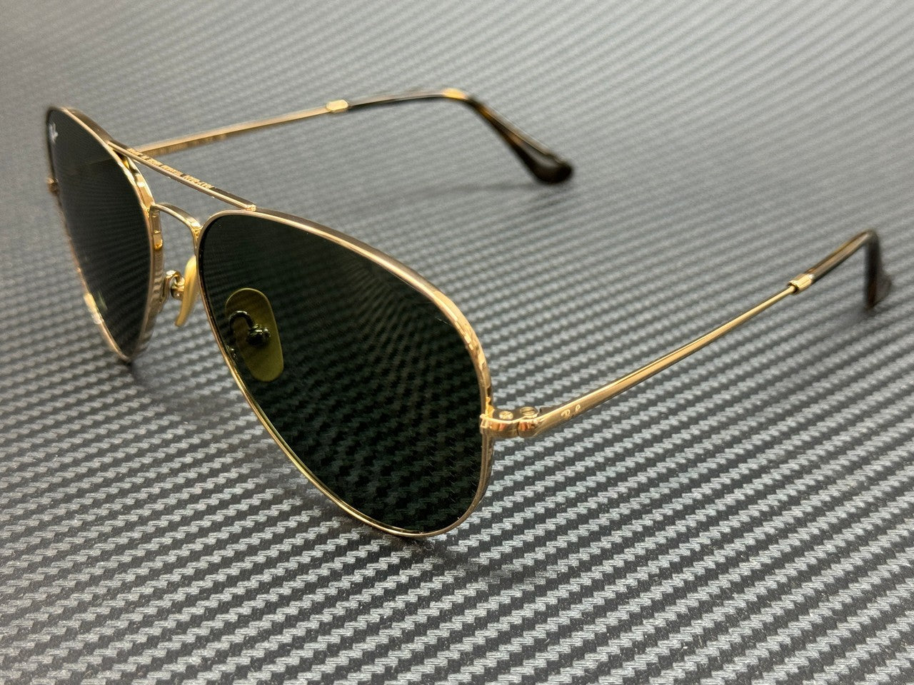 RAY BAN RB8089 926531 Arista Gold Green Titanium Unisex 62 mm Sunglasses