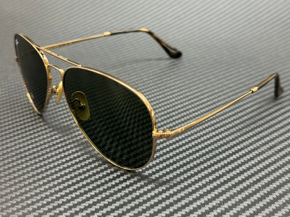RAY BAN RB8089 926531 Arista Gold Green Titanium Unisex 62 mm Sunglasses