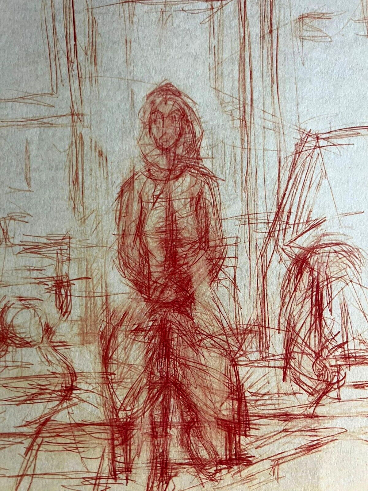 Alberto Giacometti Lithograph Coa Signed Numbered By Hand 180 Ex