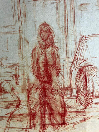 Alberto Giacometti Lithograph Coa Signed Numbered By Hand 180 Ex