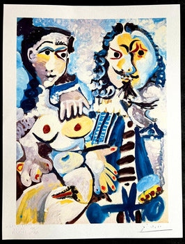 Pablo Picasso Lithograph Coa Signed Op Numbered In Pencil Crayon
