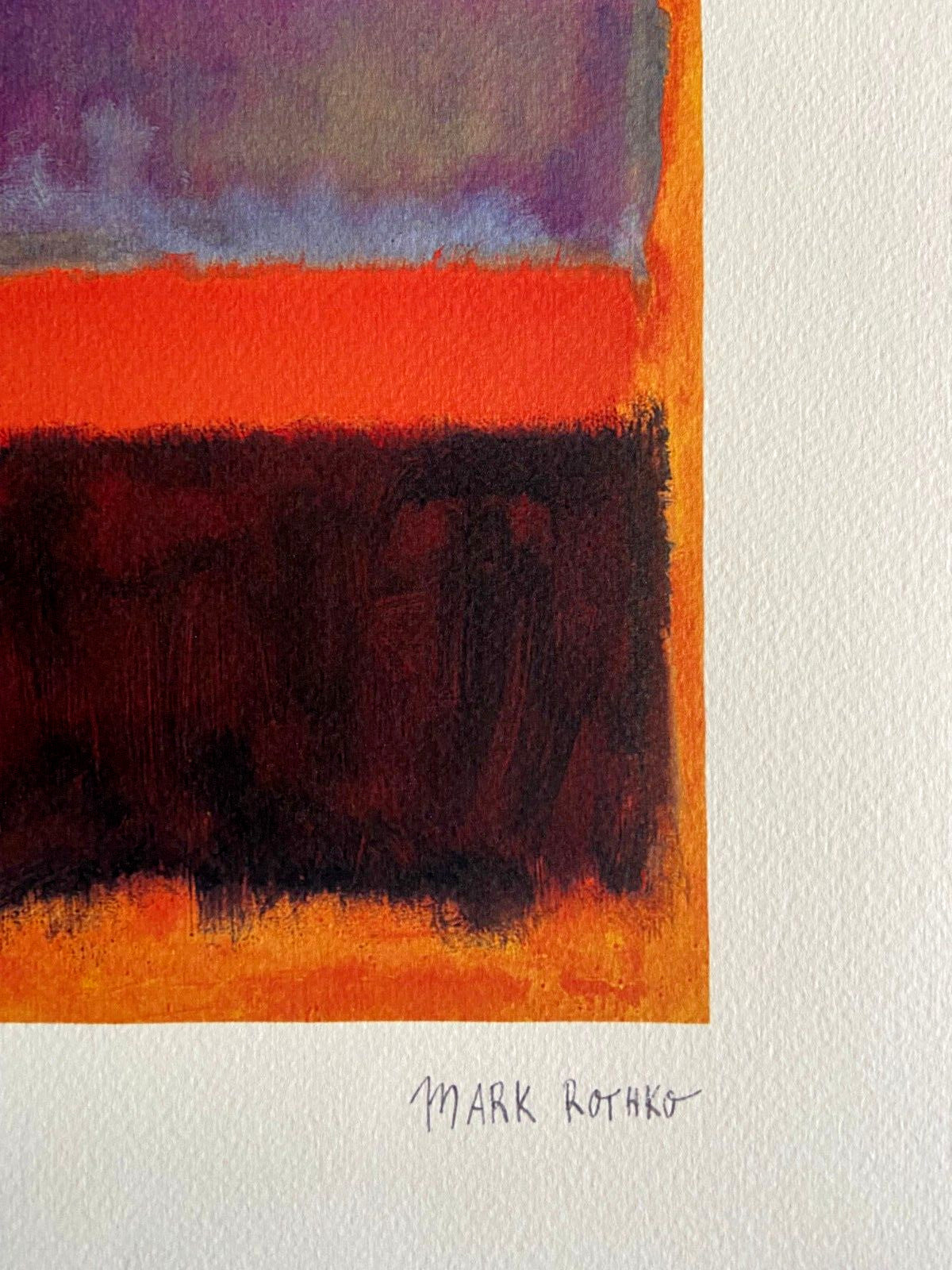 Mark Rothko Lithograph Coa Signed Op Numbered -Willem De Kooning