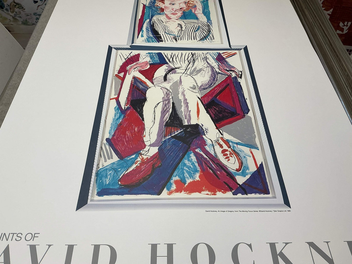 David Hockney An Image Of Gregory " Offset Lithograph Pop Art