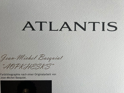 Jean-Michel Basquiat Lithograph Handmade Coa Signed By Hand Numbered