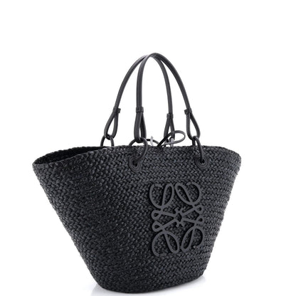 Loewe Paula'S Ibiza Anagram Basket Tote Woven Raffia Medium