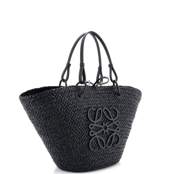 Loewe Paula'S Ibiza Anagram Basket Tote Woven Raffia Medium