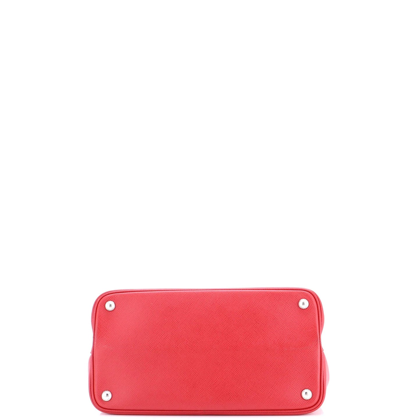 Prada Half Flap Double Turn Lock Satchel Saffiano Leather Medium