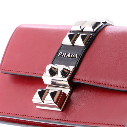 Prada Elektra Wallet On Chain Studded Leather