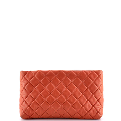 Chanel Square Timeless Clutch Quilted Lambskin