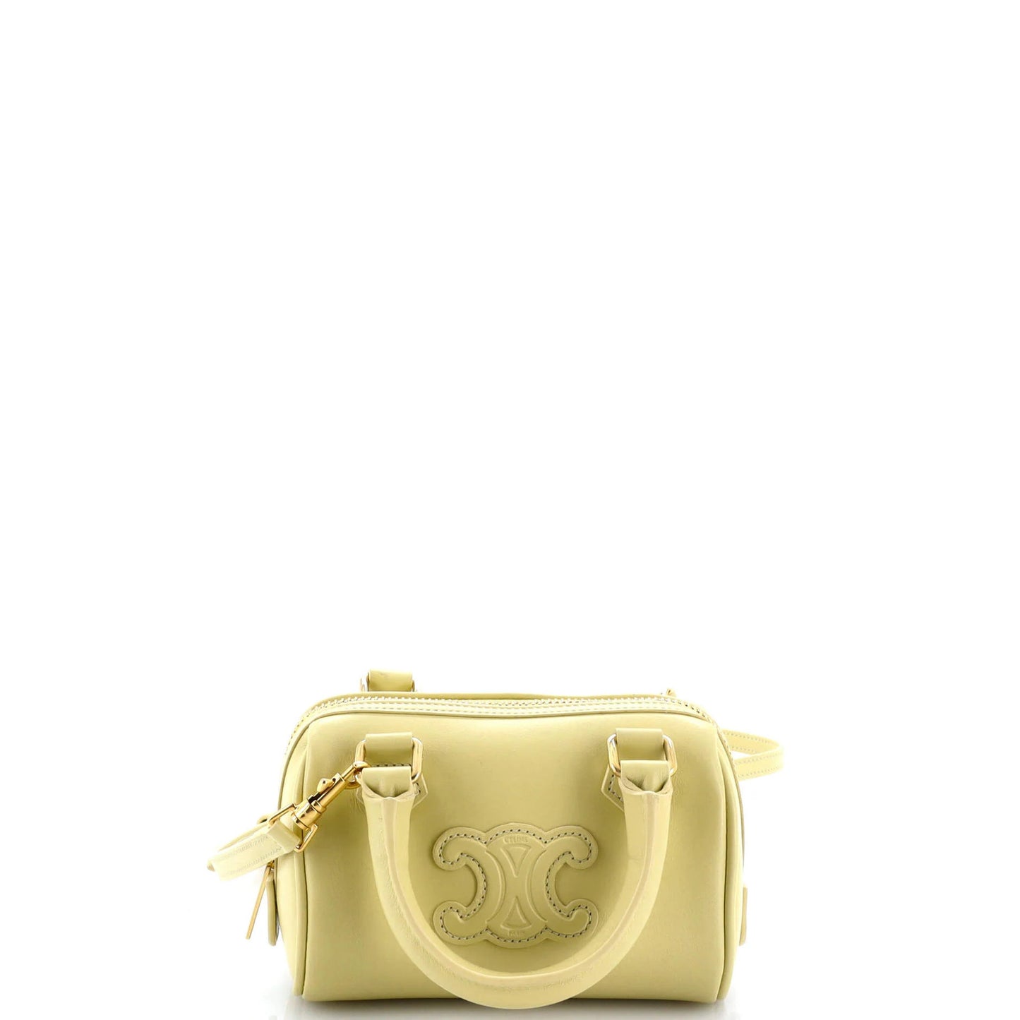 Celine Cuir Triomphe Boston Bag Leather Mini