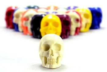 Lee Downey - Skull Sculpture Billiard Balls Rare Custom Made Jewelry Hand Carved