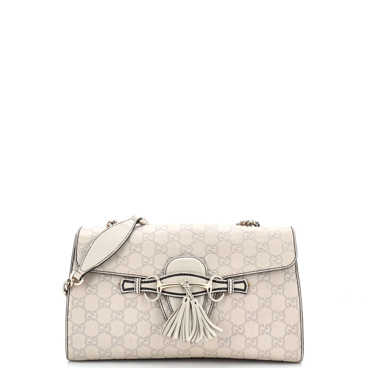 Gucci Emily Chain Flap Bag Guccissima Leather Medium
