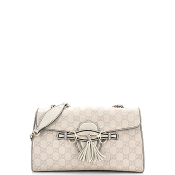 Gucci Emily Chain Flap Bag Guccissima Leather Medium
