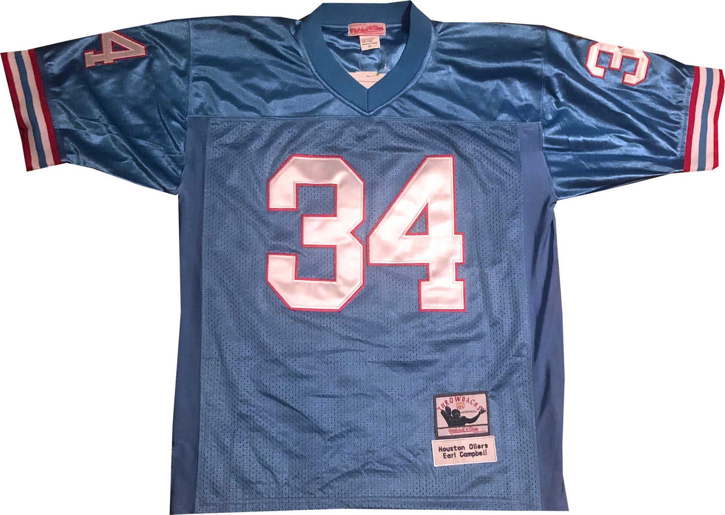 Earl Campbell "Hof 91" Autographed Houston Oilers Jersey (Jsa)
