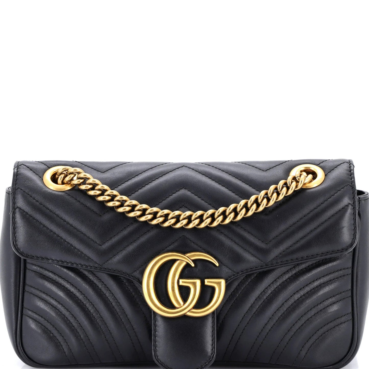 Gucci Gg Marmont Flap Bag Matelasse Leather Medium