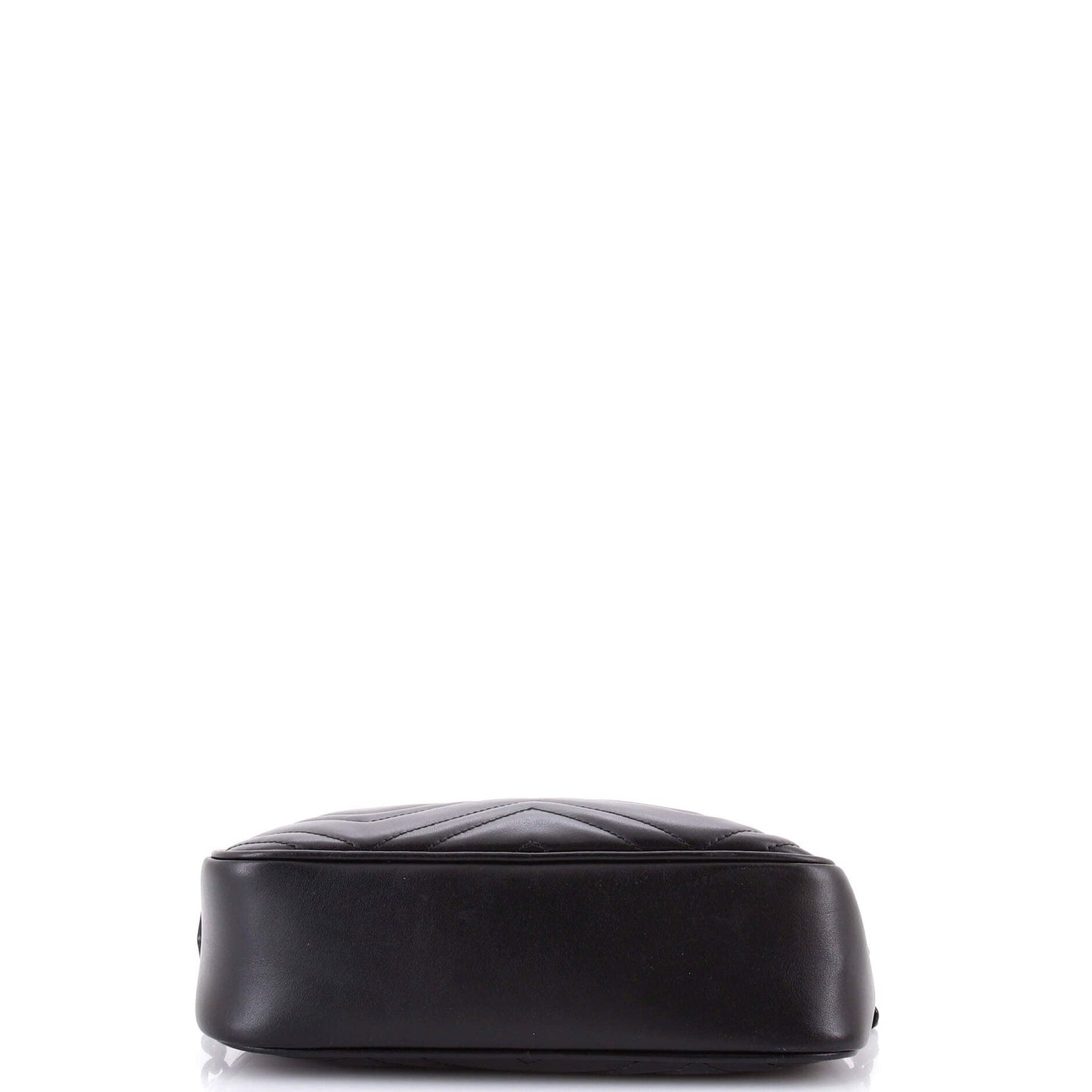 Gucci Gg Marmont Monochrome Shoulder Bag Matelasse Leather Small