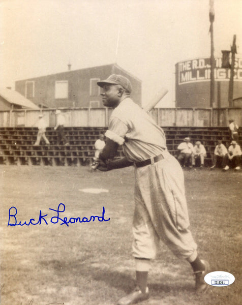 Buck Leonard Autographed 8X10 Photo (Jsa)