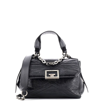 Givenchy Id Flap Bag Crinkled Glazed Leather Small