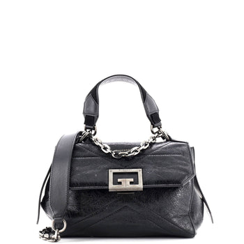Givenchy Id Flap Bag Crinkled Glazed Leather Small