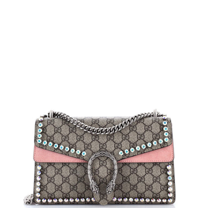 Gucci Dionysus Bag Crystal Embellished Gg Coated Canvas Small