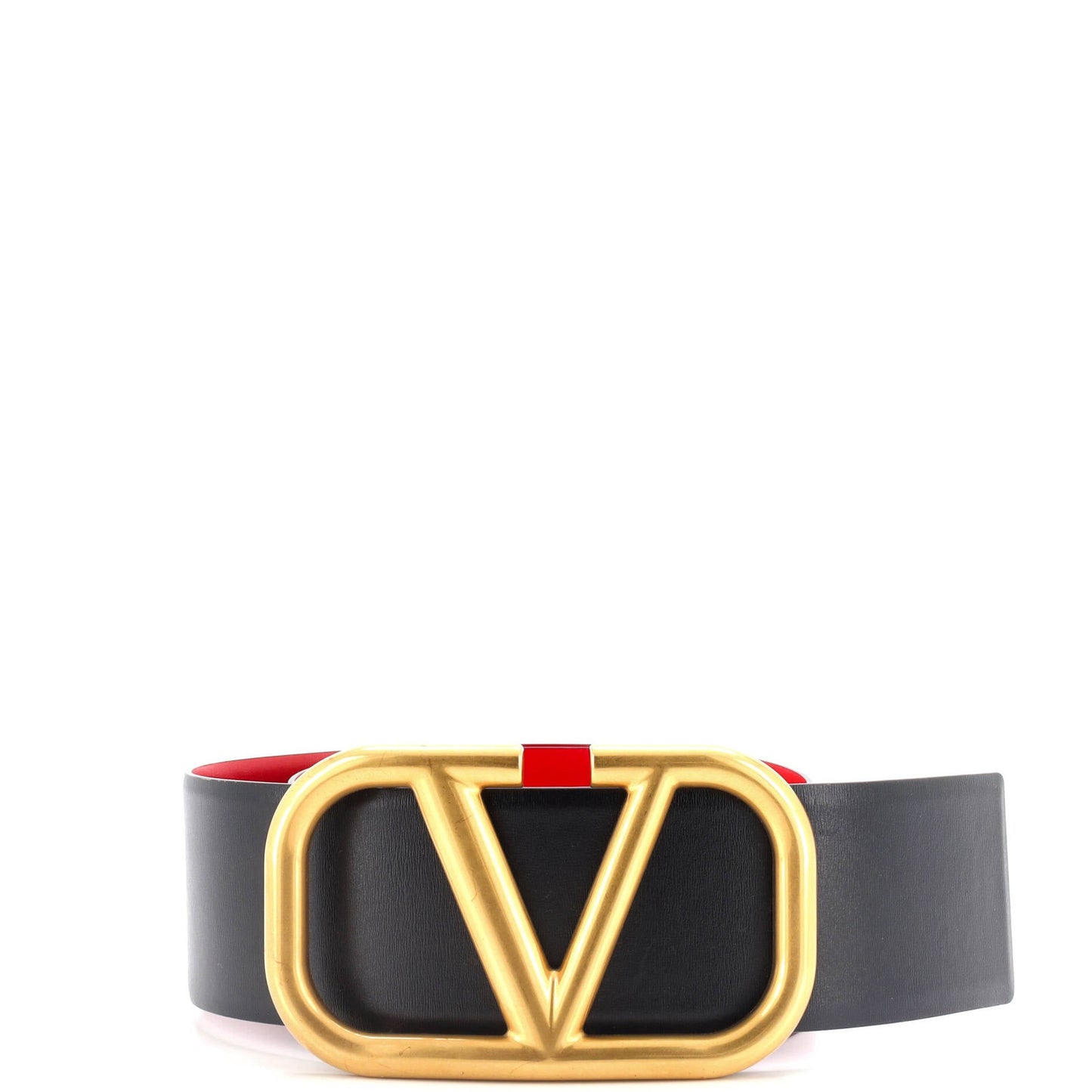 Valentino Garavani Vlogo Belt Leather Extra Wide