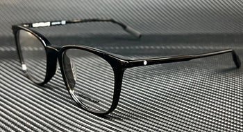MONT BLANC MB0089OK 001 Black Square Round Men's