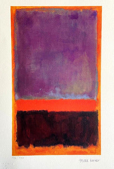 Mark Rothko Lithograph Coa Signed Op Numbered - Willem De Kooning