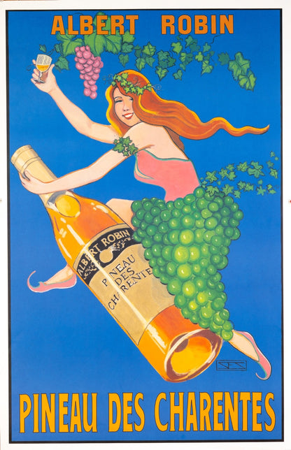 Hand Signed By Albert Robin Stewart Pineau Comes From Susan Charentes Artist