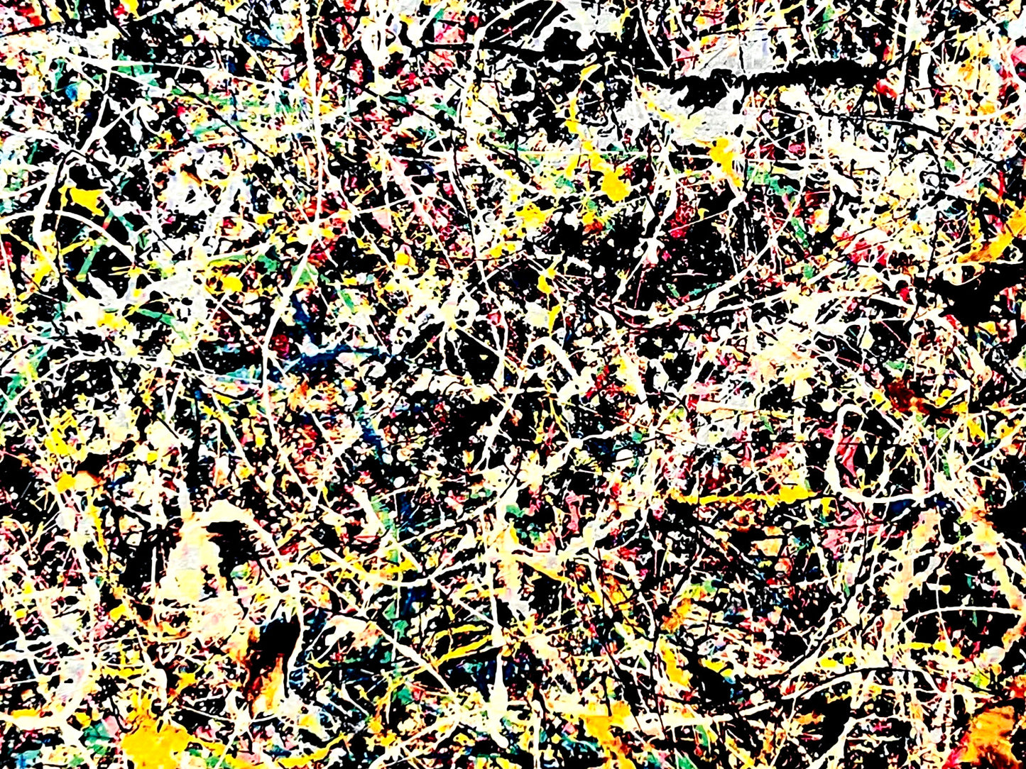 Jackson Pollock Action Painting Coa Signed Numbered A Hand 180