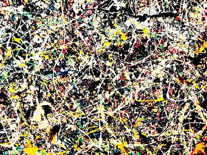 Jackson Pollock Action Painting Coa Signed Numbered A Hand 180