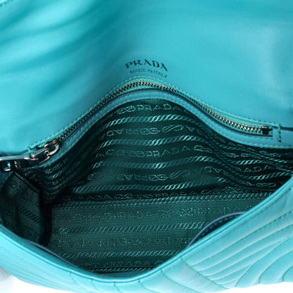 Prada Chain Flap Shoulder Bag Diagramme Quilted Leather Small