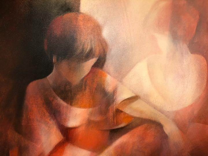 Henryk Kinski (Poland) Original Oil Painting On Canvas F25  Dreamlike Female