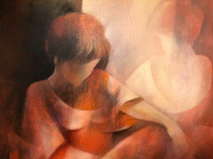 Henryk Kinski (Poland) Original Oil Painting On Canvas F25  Dreamlike Female