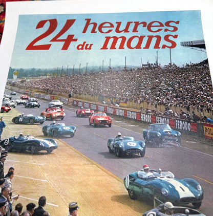 24 Hours Of Lemans 1960 Authentic Original Printing Yves Debraine