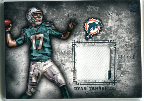 210 Ryan Tannehill 2012 Topps Inception Patch Rookie Card #48/