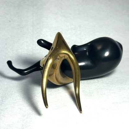 Loet Vanderveen Limited Edition Bronze Antelope Gold Signed Sculpture Ed2500