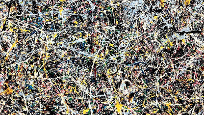 Jackson Pollock Action Painting Coa Signed Numbered By Hand Pencil (180 Exe)
