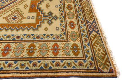 Handmade Oriental Rug Geometric Tribal Design