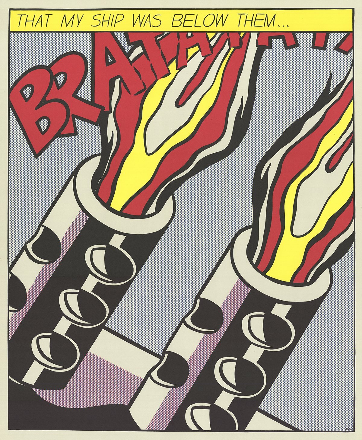 Roy Lichtenstein That My Ship Was Below Them (Panel 3) " Poster Pop