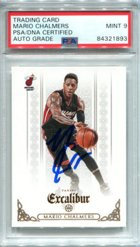 Mario Chalmers Autographed 2014-15 Panini Excalibur Card (Psa)