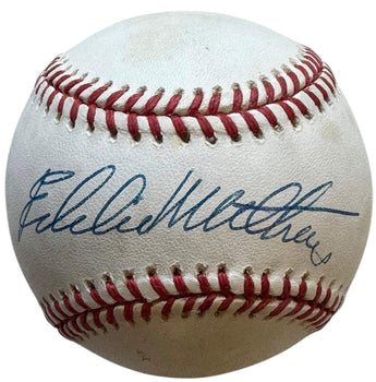 Eddie Mathews Autographed Official National League Baseball (Jsa)