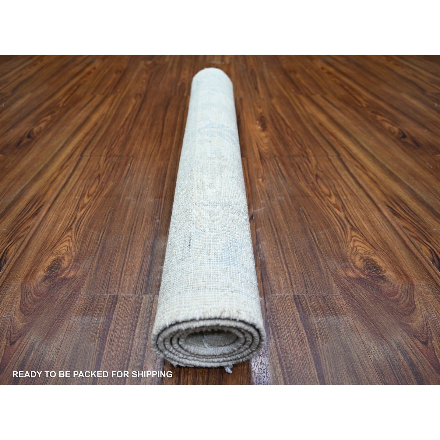 3'1"X4'10" White Wash Peshawar Wool Hand Knotted, Oriental Rug