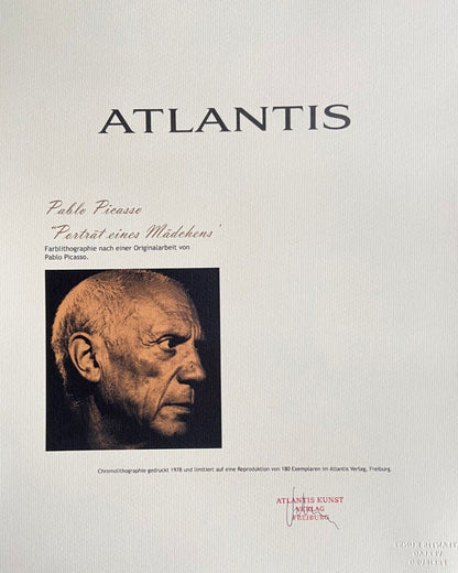 Pablo Picasso Lithograph Coa Signed Numbered In Pencil Stamped