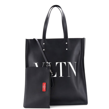 Valentino Garavani Vltn Rockstud Shopping Tote Printed Leather Tall