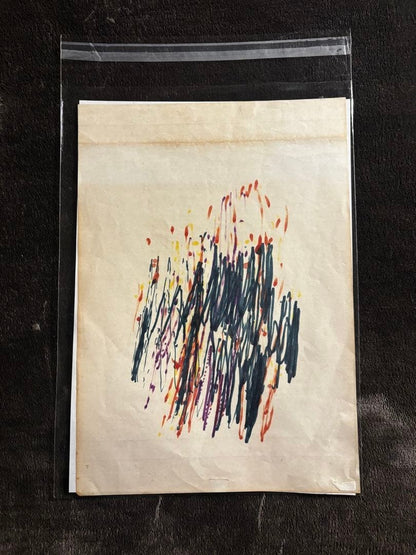 Kinetic Art Drawing Metamatic No.2 c1980 w/ COA Jean Tinguely