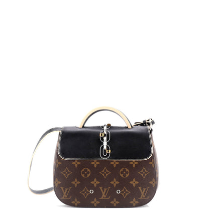 Louis Vuitton Chain It Handbag Monogram Canvas With Leather Pm