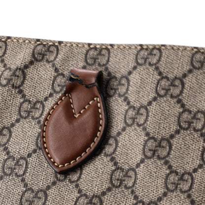 Gucci Convertible Soft Tote Gg Coated Canvas With Leather Small