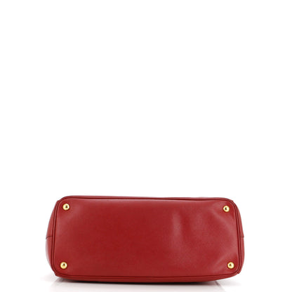 Prada Double Zip Lux Tote Saffiano Leather Large