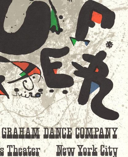 Joan Miro Lucifer " Lithograph Surrealism Multicolor Abstract N