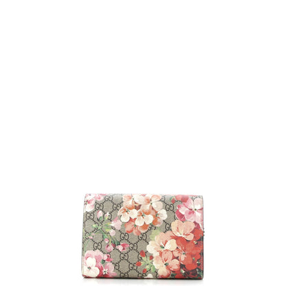 Gucci Dionysus Chain Wallet Blooms Print Gg Coated Canvas Small